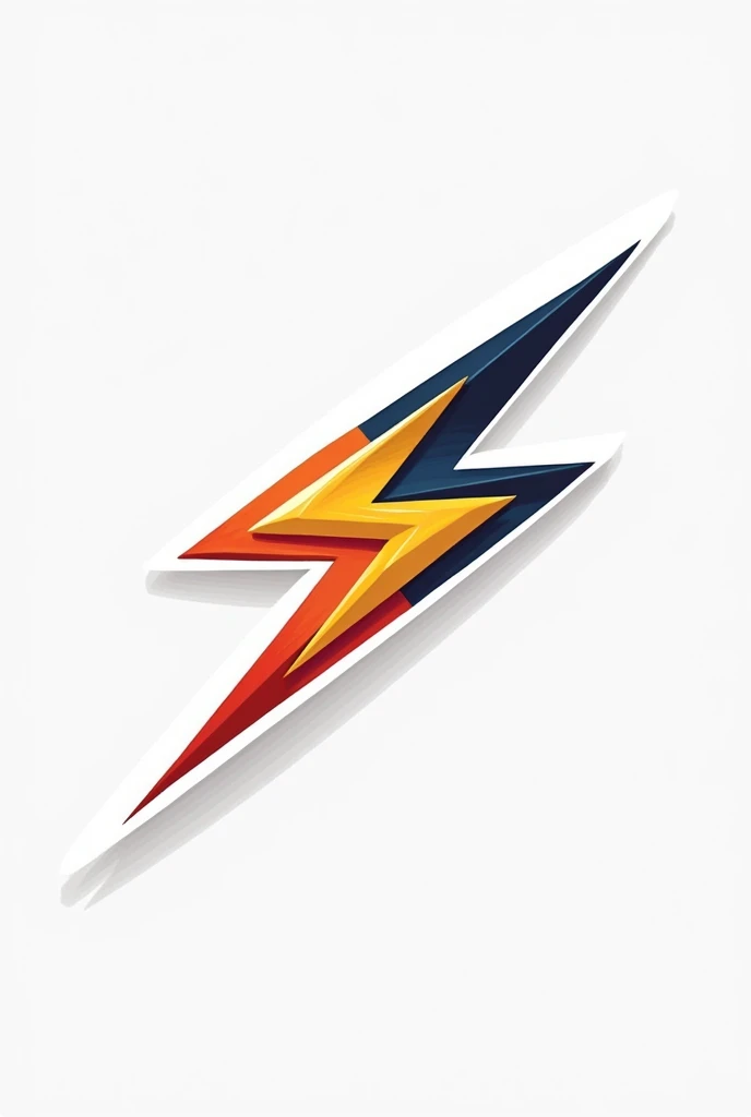 Create a badminton community logo with a lightning bolt depicting a shuttlecock and racket.