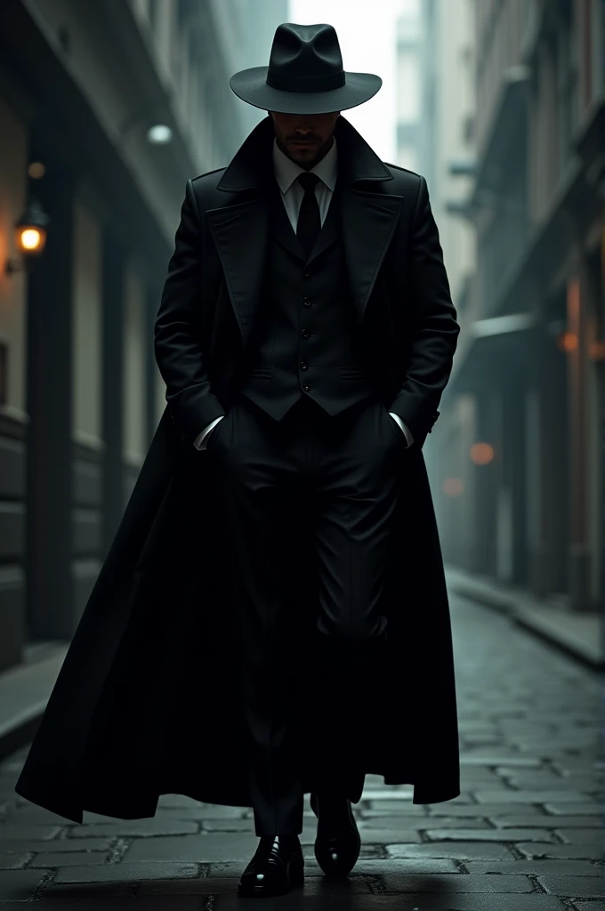 Man in black