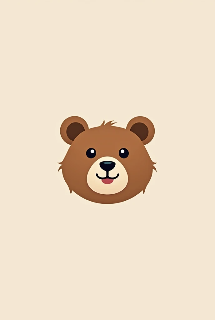Generate me the faces of some bears that can be used in a logo for a clothing brand, in a 2d design