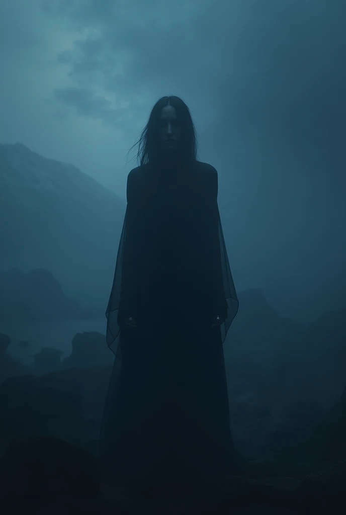 Cover for a YouTube music video with the name INDIGO and dark tones 
