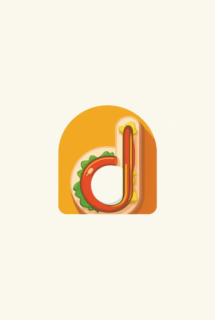 Hood logo but the D must be in a shape of sandwich because it is a food restaurant logo