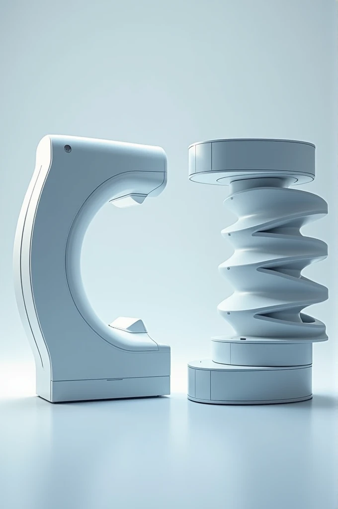 Spiral vs helical CT scanner image
