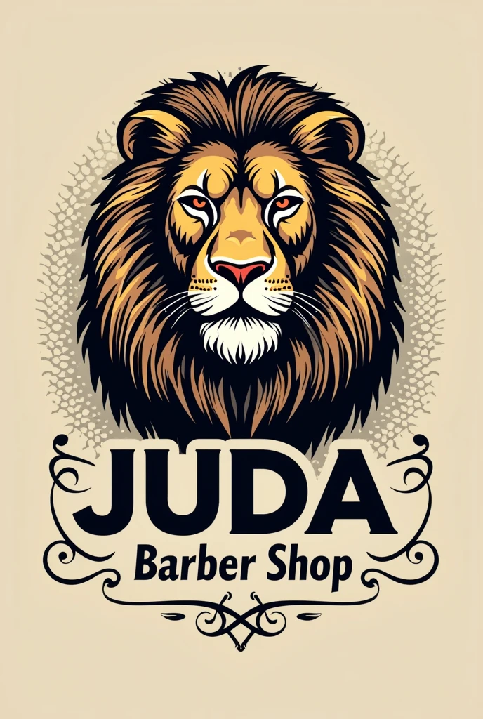 Logo of lion juda barber shop the tribe