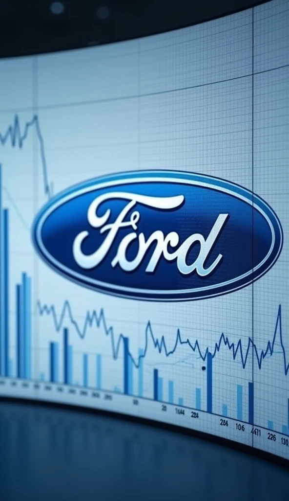 Ford motor company graph as of 2009 to 2024