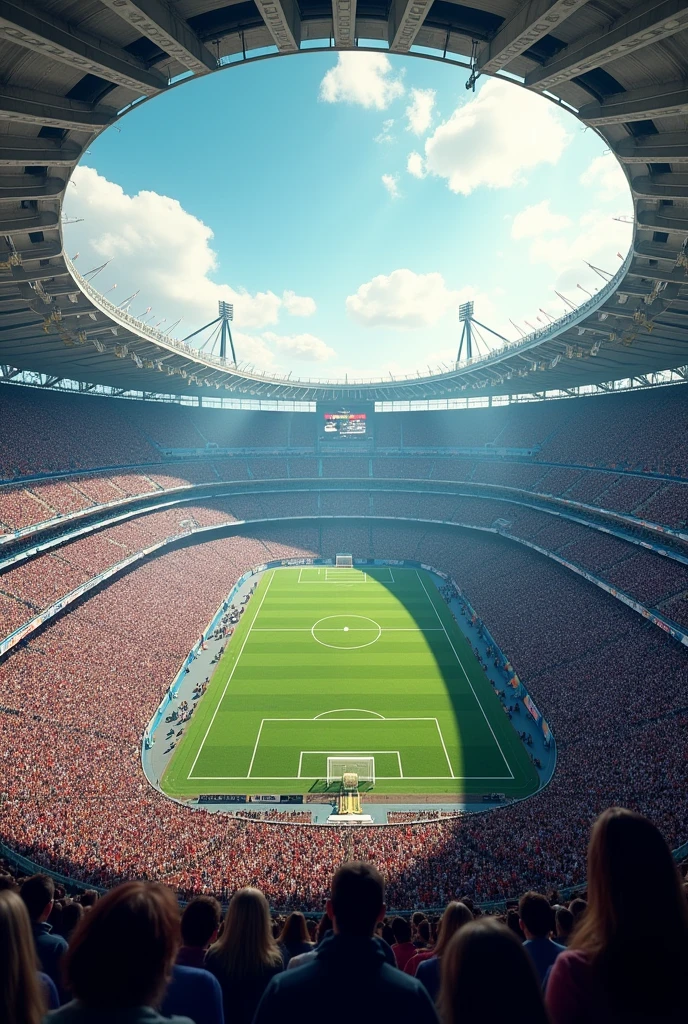 Big stadium with the capacity of 100.000 people