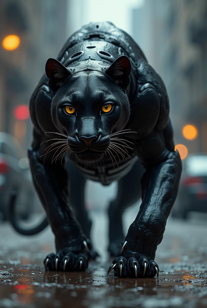 Combine black panther and jaguar car shd form a monster