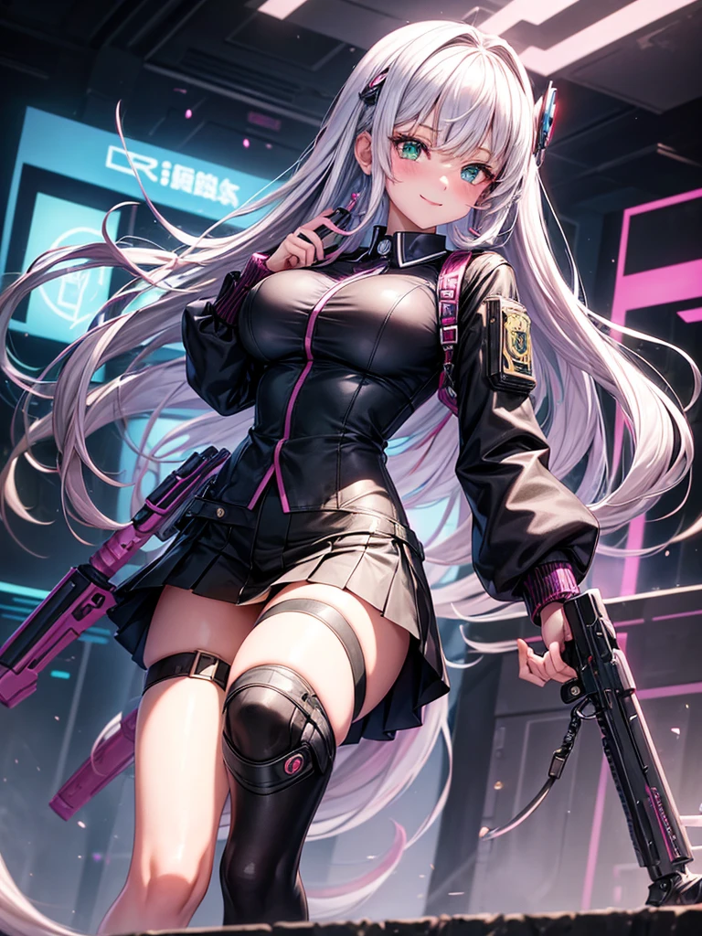 high school girl,smile,Beautiful girls,Beautiful girl from another world,A whole new beautiful girl,JK latest fashion,Girl with a weapon in her hand,Cyberpunk Uniform,The best quality to get you horny,Psychic,Wizard,battle,Colorfulな髪色,Perfect Girl,Super cute girl,Cyberpunk Background,The fusion of fashion and aesthetics,Sparkly Fashion,Cute uniform,Uniform of the Future,Wearing a cardigan,Long Hair、Sparkling eyes,She has her bangs down,Colorful,Ultra HD,Young girl,sex,Green Eyes,Naughty Girls,Full body image,Big Breasts,Beautiful Girl's Paradise,Fashion Girl,Naughty Girls,Beautiful Girl Country,High-dimensional beautiful girl,A beautiful girl who transcends everything,Pink Cardigan,So beautiful,Absurd,Beautiful girls,The psychology of beautiful legs,The pinnacle of aesthetics,beauty incarnate