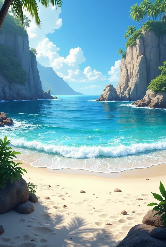 create an nature with beach artwork that has all the elements of art such as space, line, color, form, texture and shape. explain each of this element.