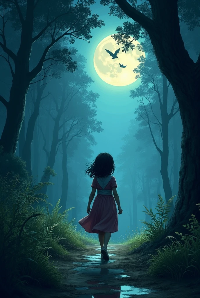 In a small village where nights were always quiet and mysterious, a young girl named Meera begins to hear strange whispers coming from the forest near her home. These whispers seem to draw her toward an unknown mystery. One night, while the entire village sleeps, Meera follows the whispers deep into the forest.