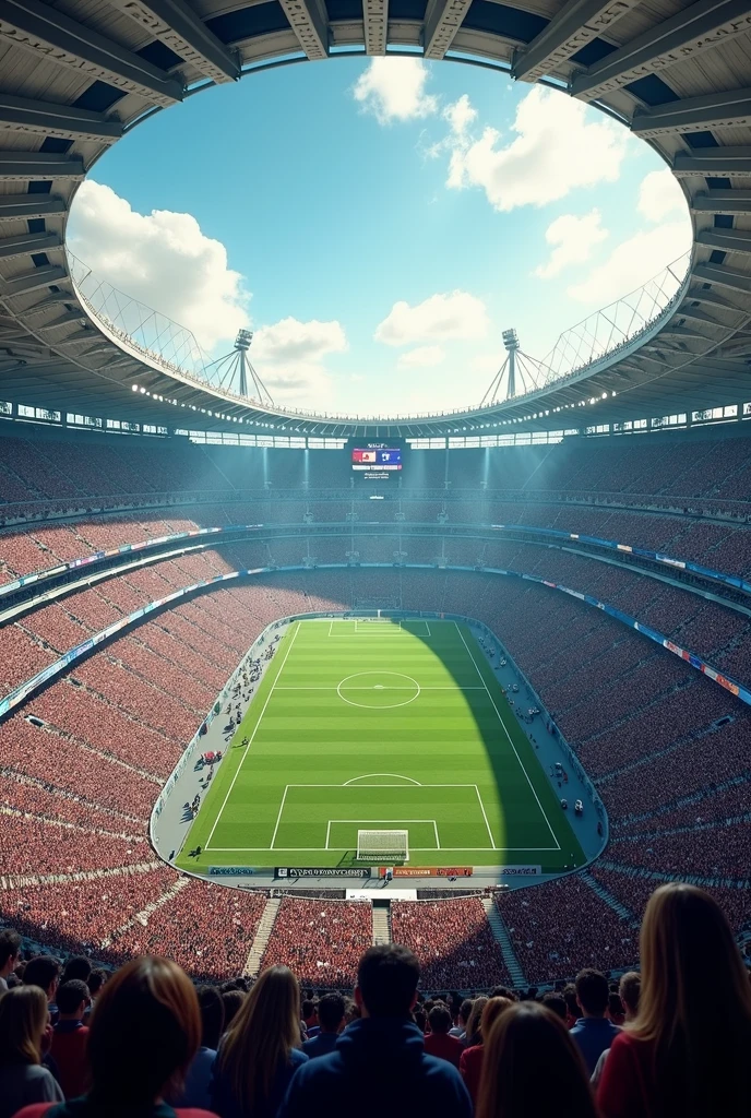 Big stadium with the capacity of 100.000 people