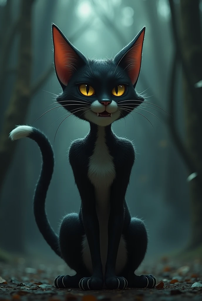 A character that looks like a mix of Tom from Tom and Jerry, DIO, Light Yagami, and Shu Tsukiyama.