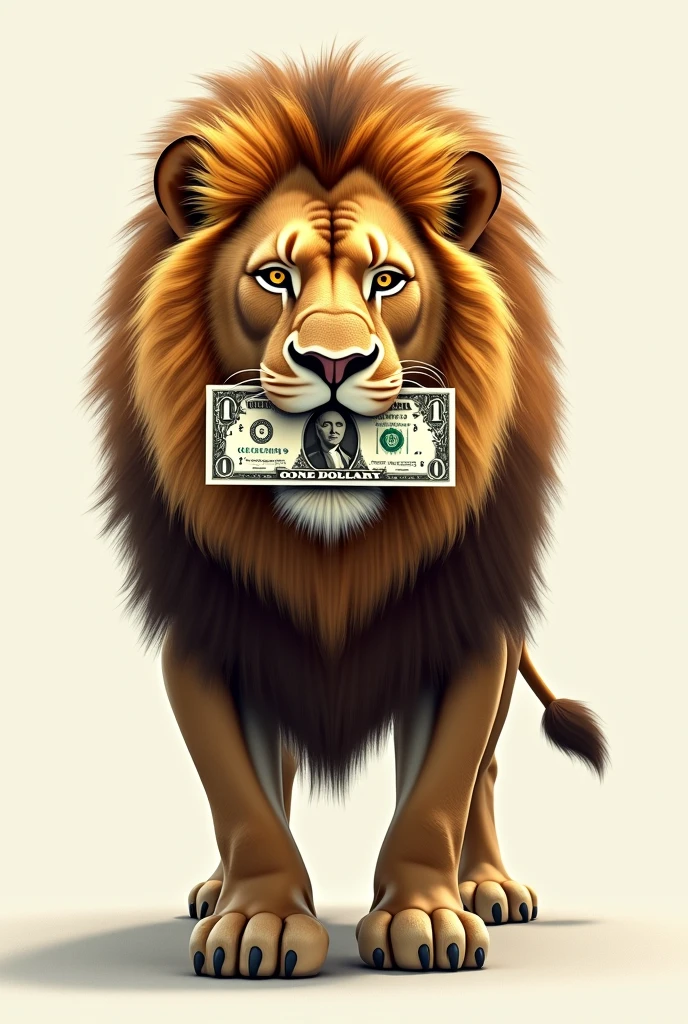 lion 
step one dollar written text