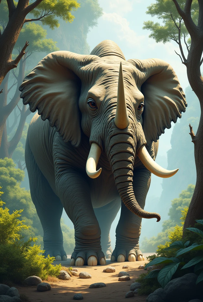 Combination of elephant and rhino