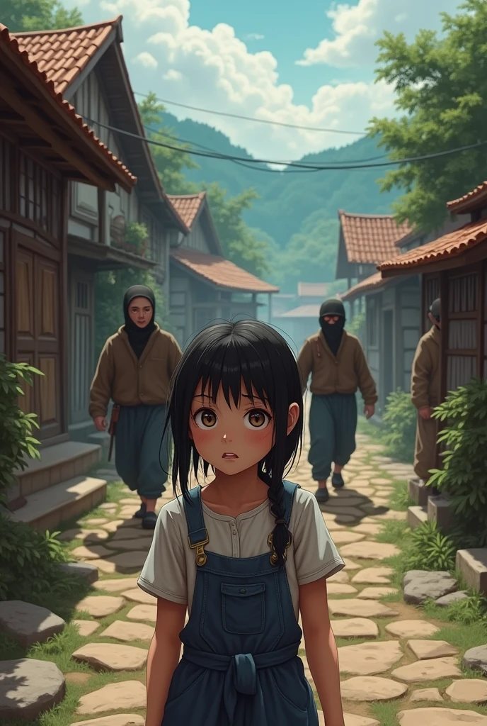 A girl and a robbery in a village