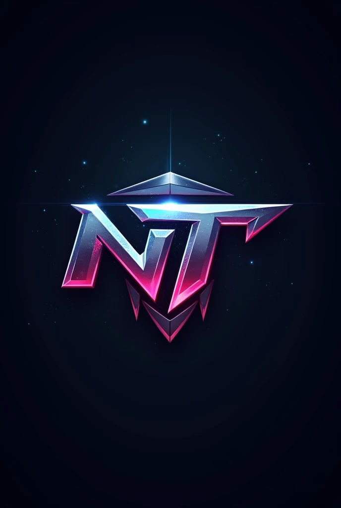 Create a logo of moba game like honor of king and mobile legend with letters N and T