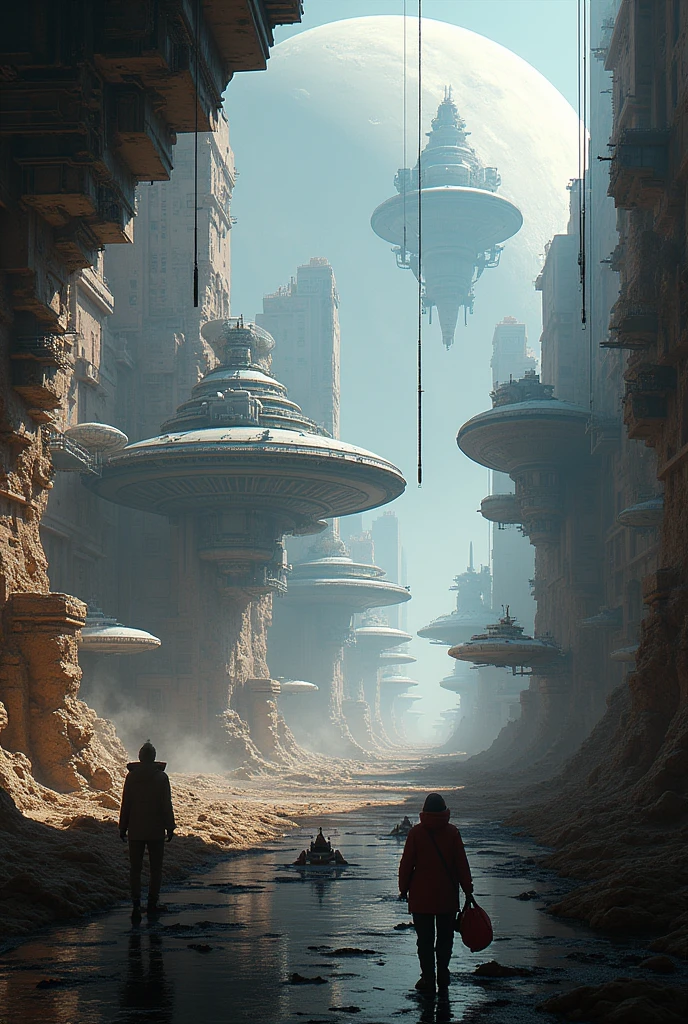 A big spaceship dock station
