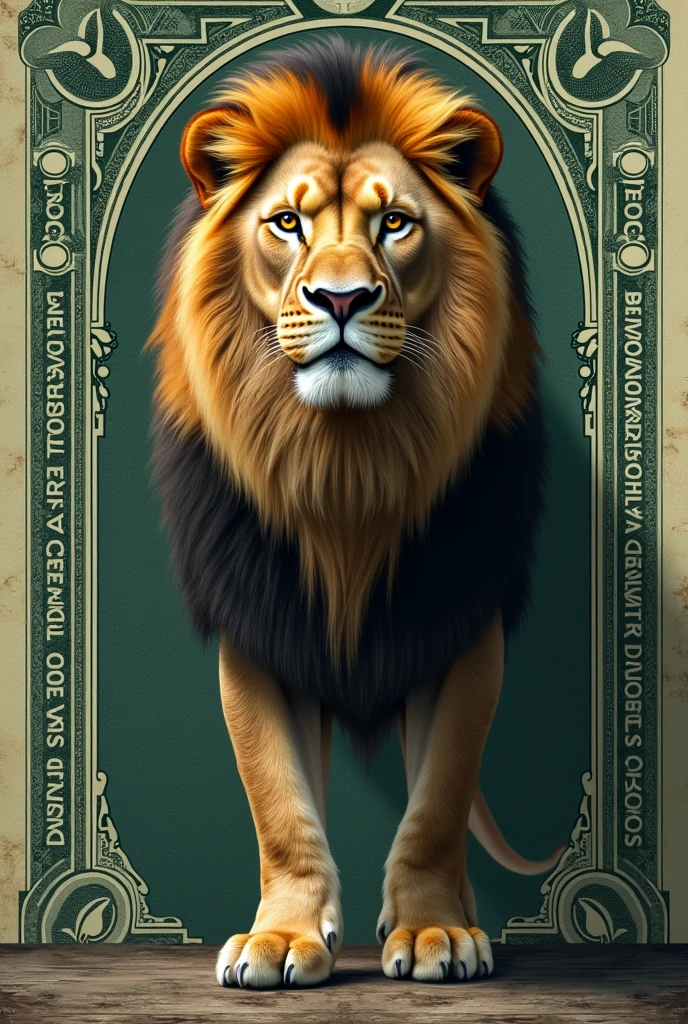 lion
step one dollar written text
step one dollar caption
step one dollar text