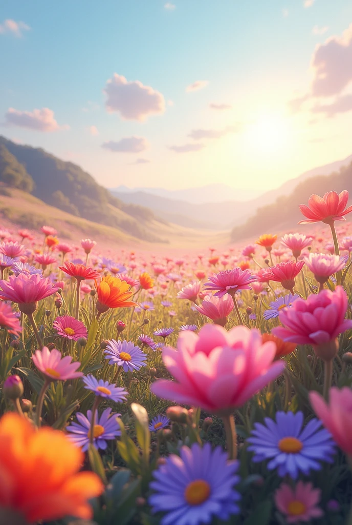 Virtual flower field