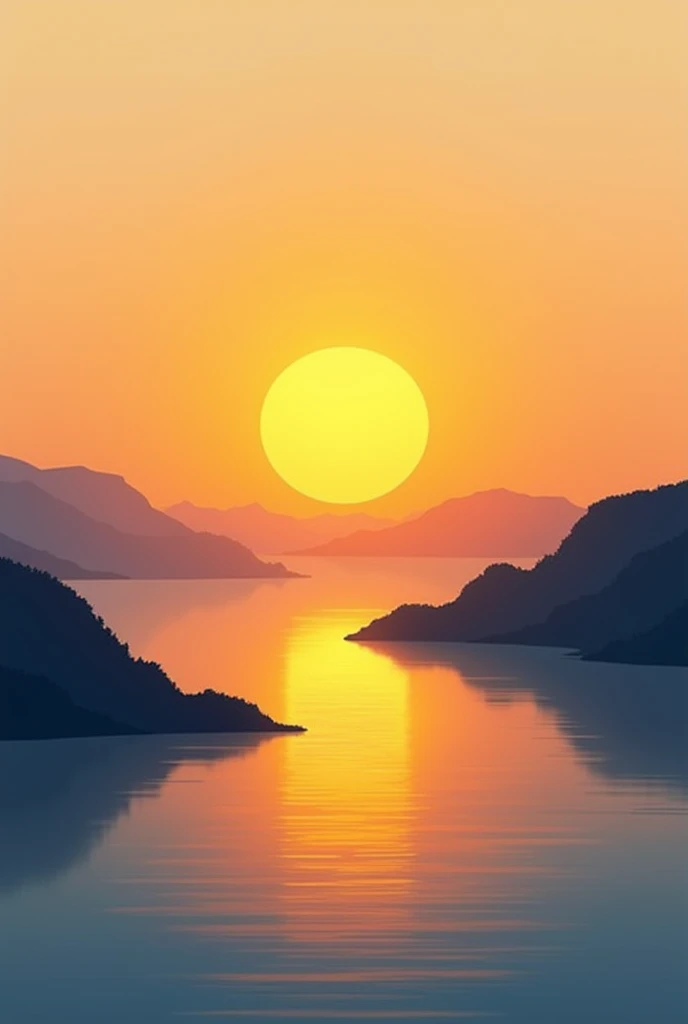 create an sunset simple artwork that has all the elements of art such as space, line, color, form, texture and shape. explain each of this element.