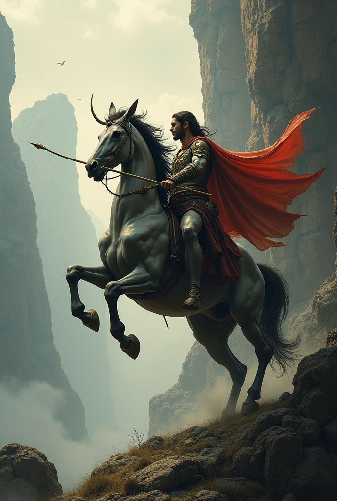 Centaur, mounted with bow and arrow, Divine Comedy, Cape Malea, Mythology,