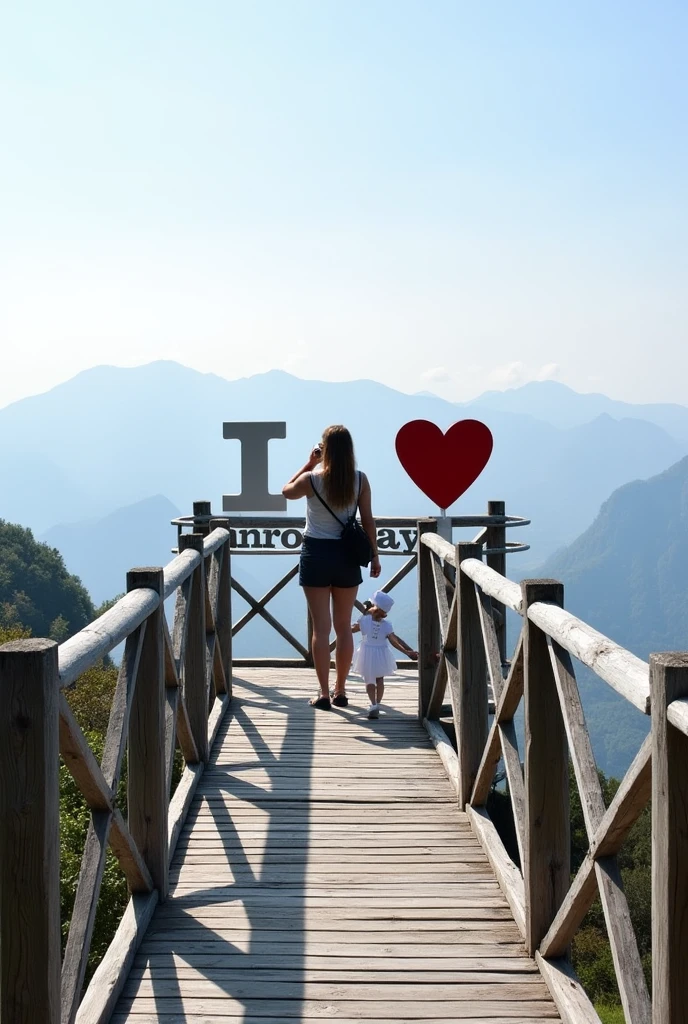 Make a view deck and make a " I ❤️ Norzagaray" viewtype with, like humans can take a picture near at the "I ❤️ Norzagaray" but dont make humans, also dont make a background only make a viewdeck on the back of "I ❤️ Norzagaray". dont hung the "I ❤️ Norzagaray". Make a deck
make the image clear nd make the spellings are correct