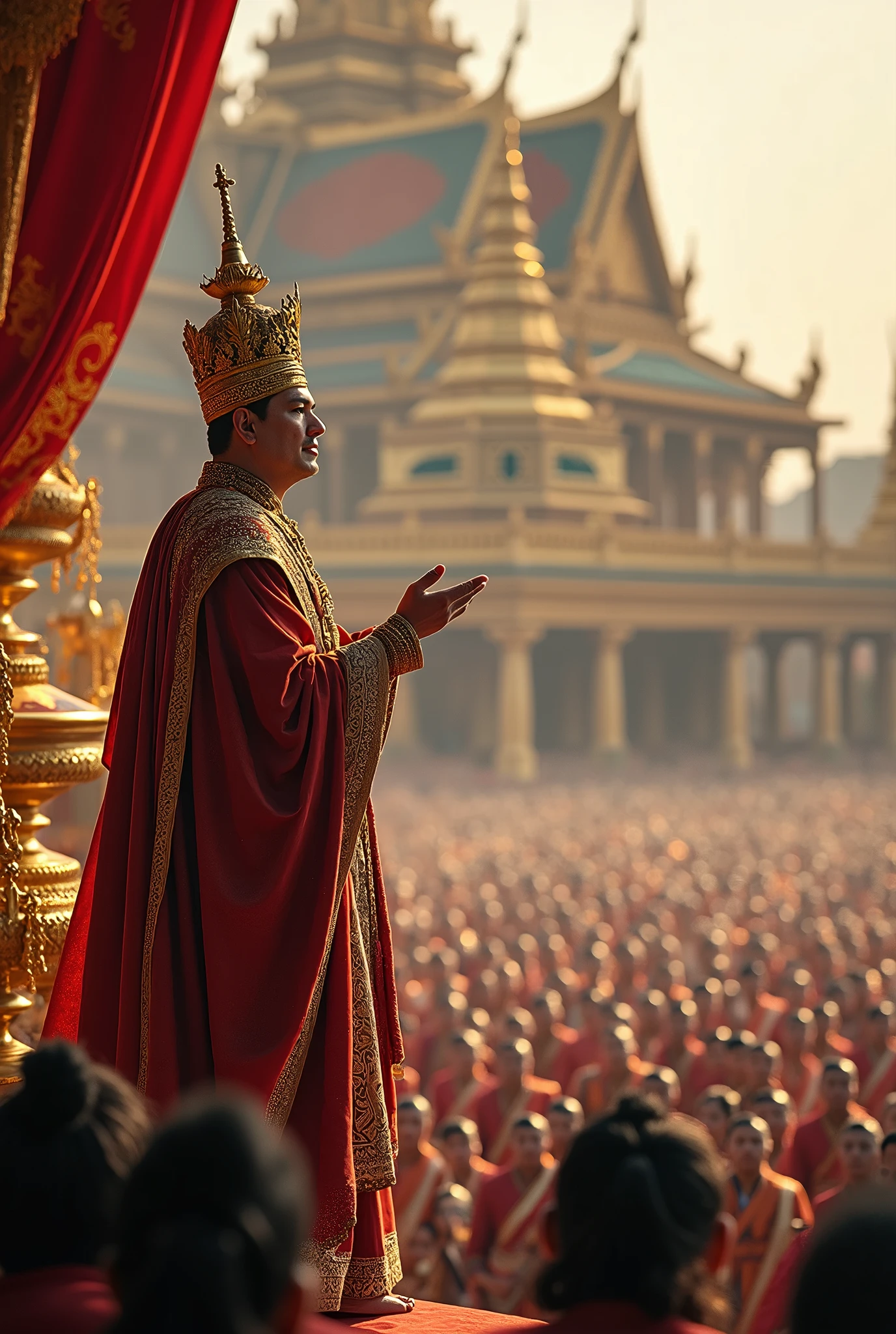 burmese king speak public