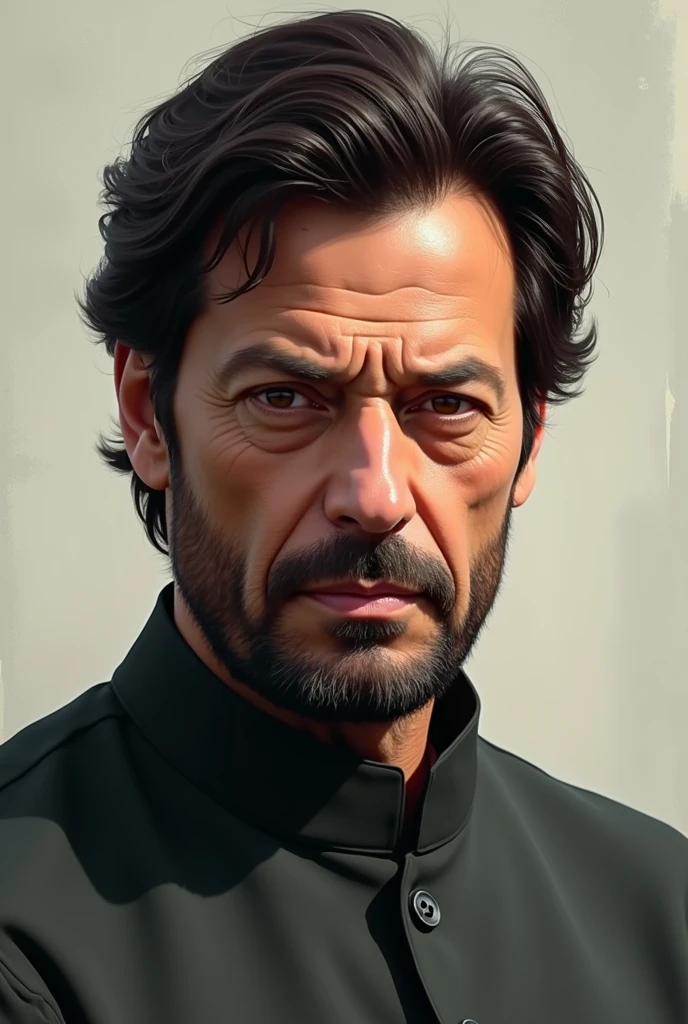Imran khan with short beard with 8k graphic