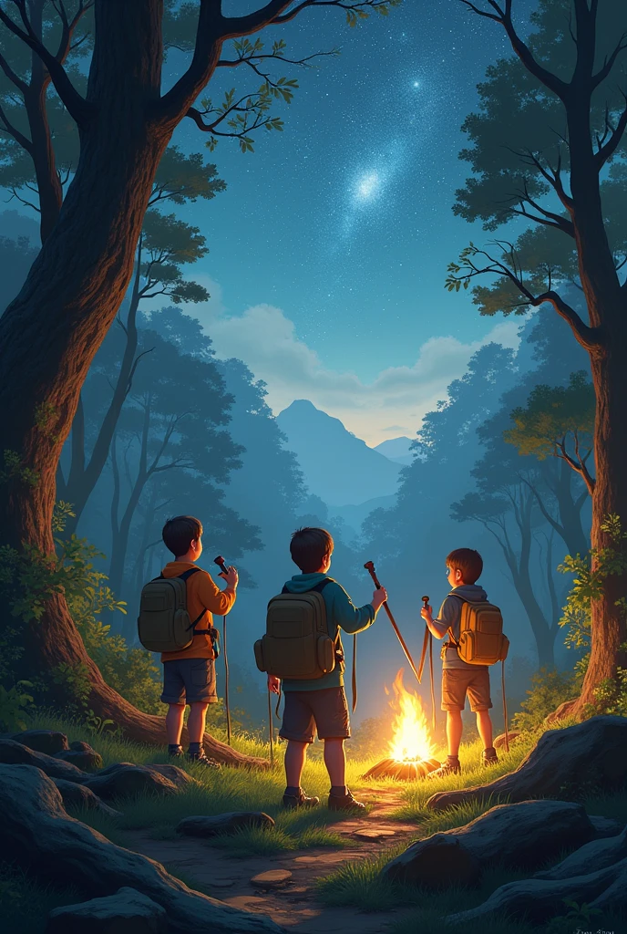 Pathfinder club with elements of nature, astronomy 


