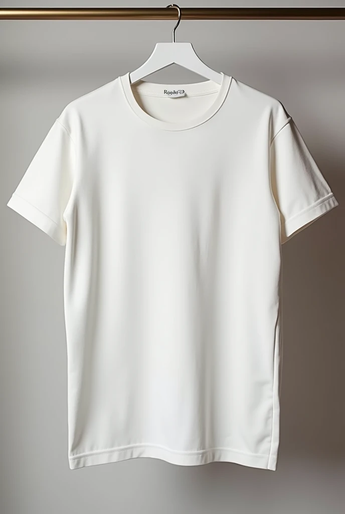 White round necked long sleeve T-shirt in store HD