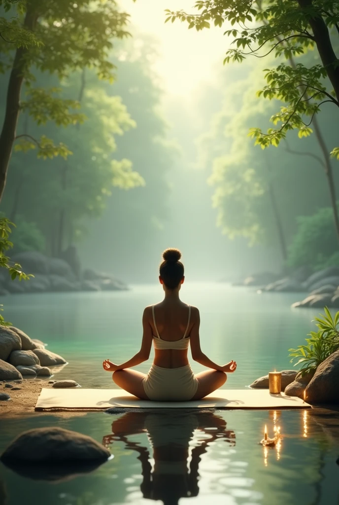 doing yoga