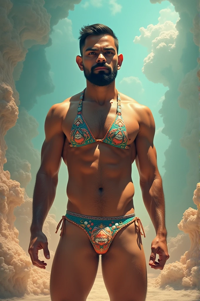 Virat Kohli wearing bikini