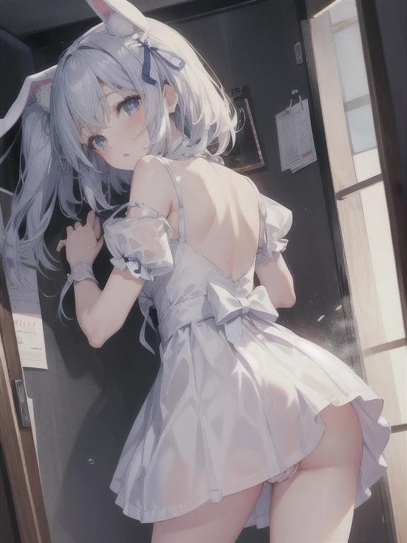 Highest quality、Bunny girl、Hands tied behind your back、Penis inserted into the private parts、Being Raped、Forcibly