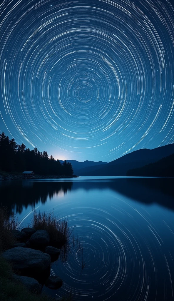 High-resolution photography, National Geographic style, capturing the mesmerizing night scene by the lake, where the sky is adorned with a swirling galaxy of stars, the Milky Way's spiral arms clearly visible, the lake's surface mirroring the celestial dance above, the surrounding landscape bathed in the soft glow of moonlight, trees and distant mountains silhouetted against the luminous sky, the air filled with the serene sounds of the night, the long exposure technique revealing the subtle movements of the stars creating a hypnotic spiral effect, the interplay of light and shadow enhancing the depth and detail of the environment, the juxtaposition of the calm lake and the dynamic starry sky evoking a sense of awe and tranquility, masterpiece, best quality, documentary style, atmospheric lighting, depth of field, detailed environment, emphasis on the swirling galaxy of stars.

![ai](https://sf-maas-uat-prod.oss-cn-shanghai.aliyuncs.com/outputs/35d34c6d-13a8-4157-8ea1-0c81749caff5_0.png)
