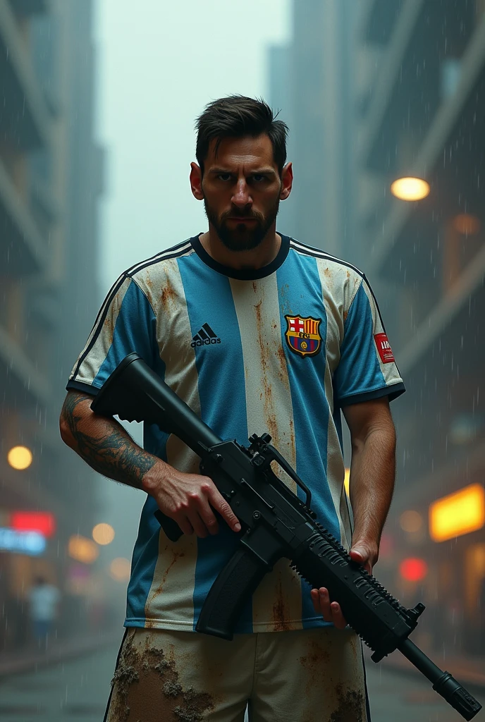 Messi is fighting with two big gun
