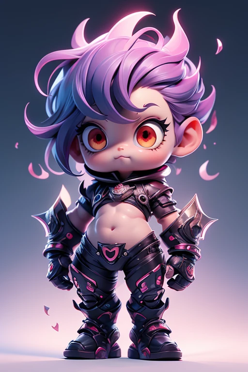 Create a monster image, a small, big-headed, baby monster.. The body is transparent and can be seen through. The image is sharp and detailed., with beautiful colors.. With arms, leg, eyes, mouth, พื้นหลังสีlegว