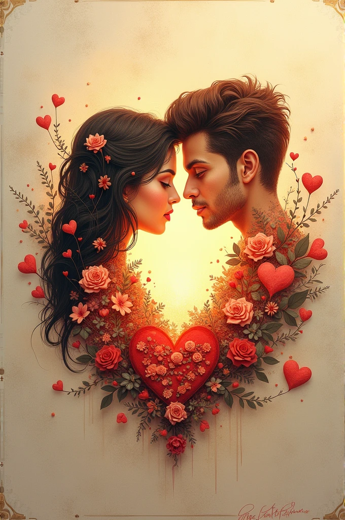 pranav and pratiksha name in love made by real hand