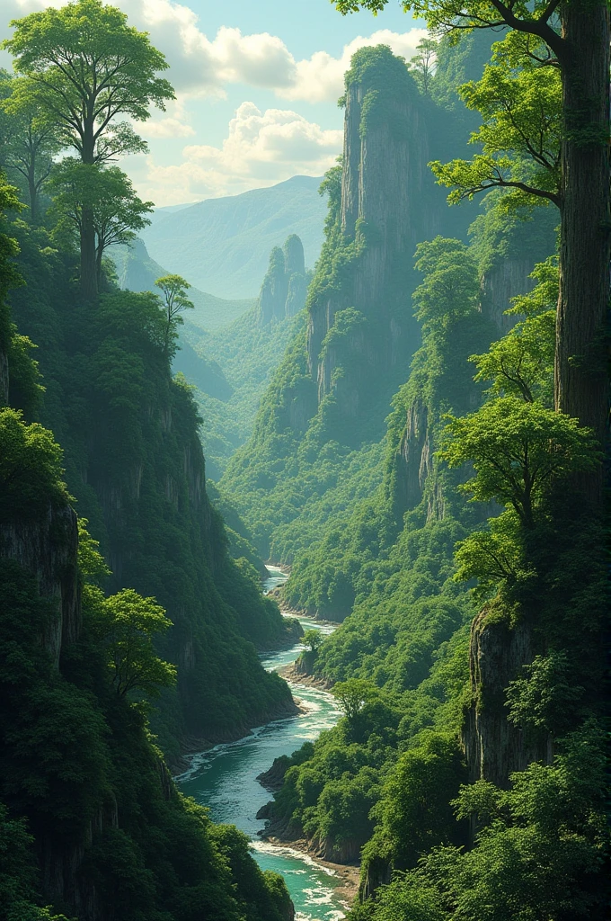 Create a planet that habitable to humans that is 80% trees and 20% water and it also has a strong ozone layer
