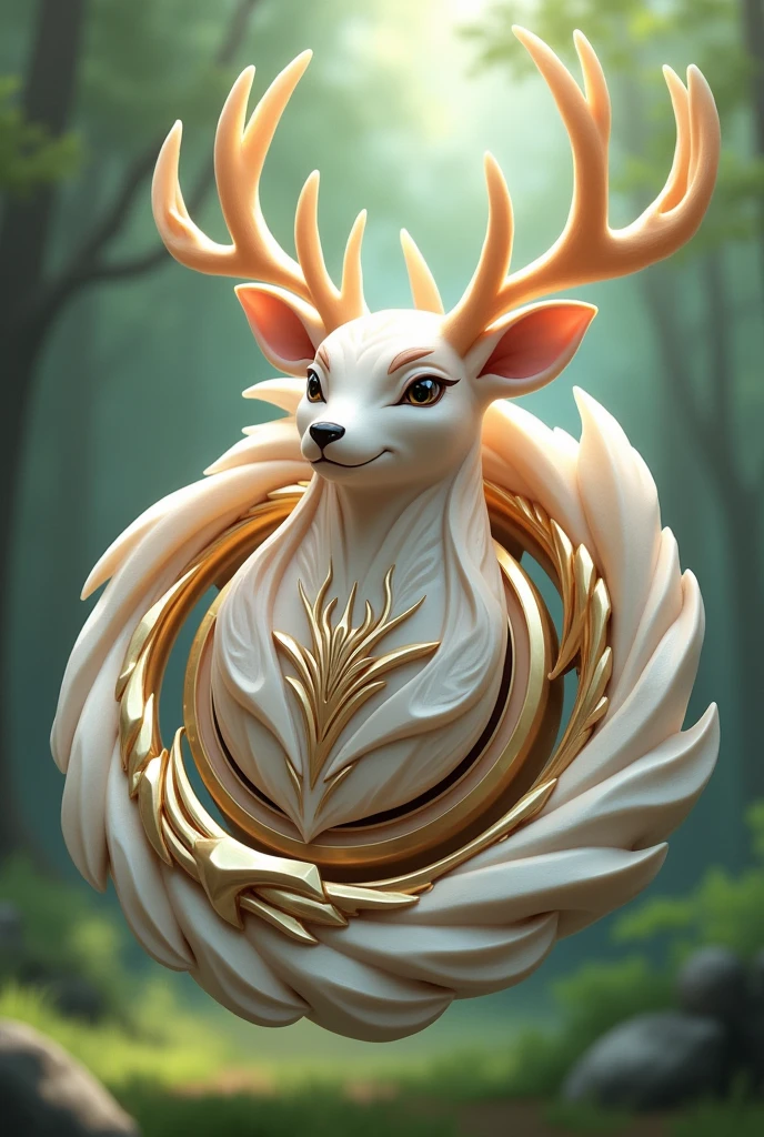 Create a beyblade that represents the white-tailed deer