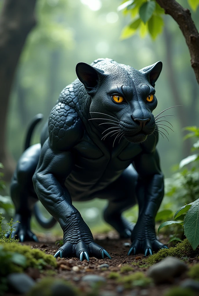 Combine frog and black panther
