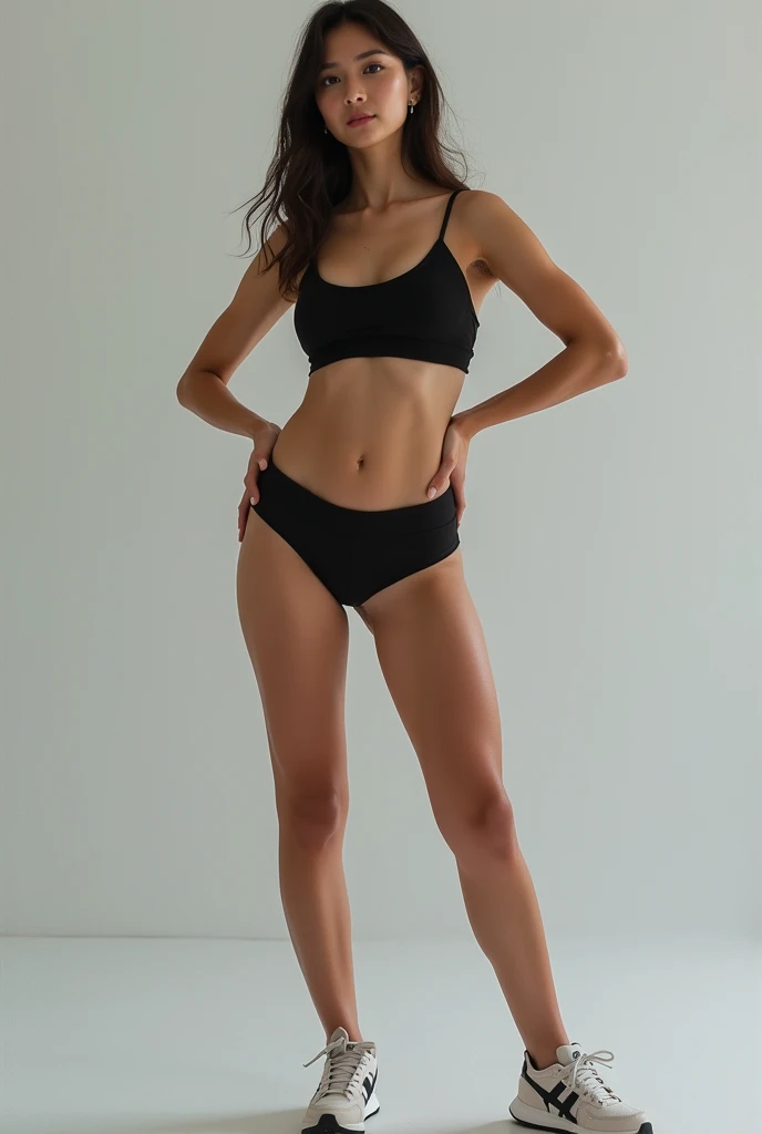Fille jambes écartées