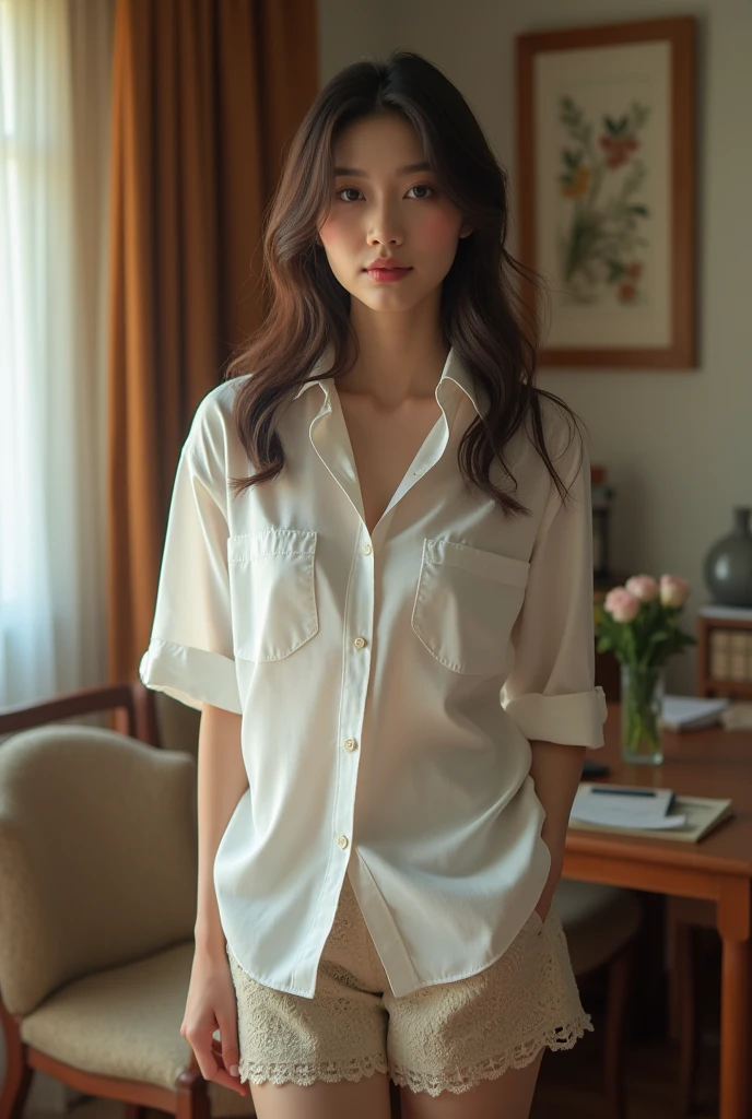 housewife、indoor、(((Lift your shirt、Midi Skirt、Simply good)))、Highest quality,(RAW Photos:1.2),(Tabletop:1.4),(Realistic:1.4),(High resolution:1.4), One Girl, Written boundary depth,, Exquisitely crafted,8k, Very detailed, Perfect lighting, Spectacular Background、((Delicate photo)),(Detailed RAW Photos of Girls), (Tabletop:1.25), (Highest quality:1.6), (超High resolution:1.5), (Realistic:1.75), 8k resolution, Canon EOS R5, 50mm, Very detailedな,Cinema Lighting,Sexy beauty、Deep Valley、(((Lift your shirt)))、Underbust、