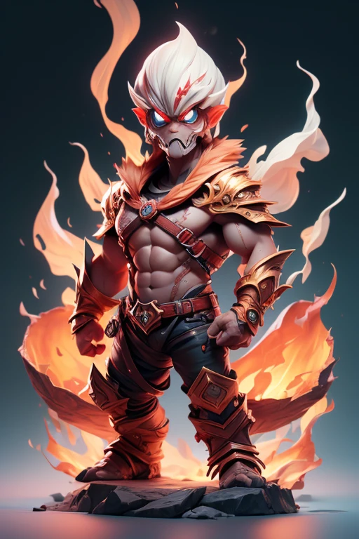 Create a monster image, a small, big-headed, baby monster.. The body is transparent and can be seen through. The image is sharp and detailed., with beautiful colors.. With arms, leg, eyes, mouth, พื้นหลังสีlegว