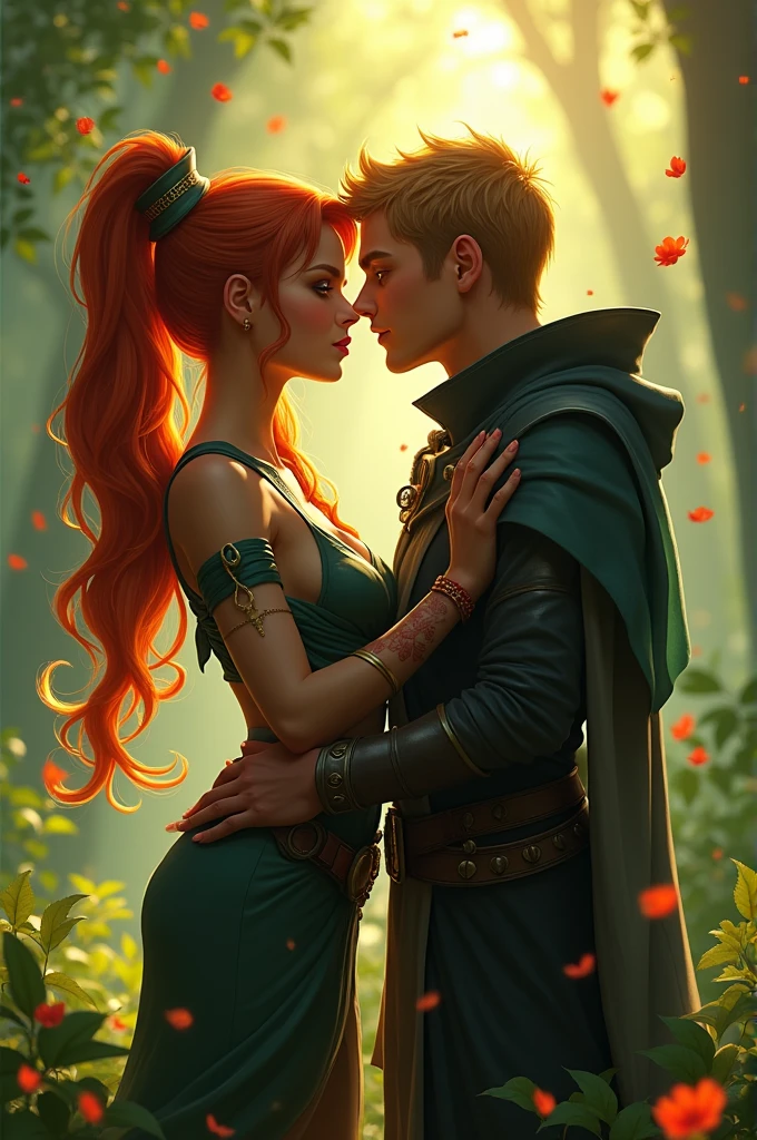 Windranger from dota2 kisses Veigar from league of legend