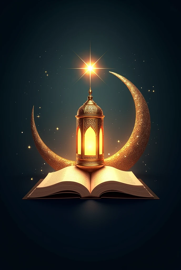 (photorealism:1.2), Here’s a detailed prompt for generating a logo based on the description:

**Prompt:**
"Design a logo for 'Nurul Hidaya' that embodies the concept of divine light and guidance in Islam. The central element should be a traditional lantern or a softly glowing light, with rays gently emanating outward, symbolizing enlightenment. Integrate an open book, symbolizing the Quran, with light emerging from its pages, representing knowledge and guidance. Incorporate a crescent moon cradling a shining star, with the star emitting subtle rays of light, reflecting peace and spiritual beauty. The color palette should include warm golds, deep blues, and silvers, evoking a sense of wisdom, spirituality, and serenity, with the light elements standing out against a darker background to symbolize light breaking through darkness." 

This prompt should guide the creation of a logo that captures the essence of "Nurul Hidaya."
