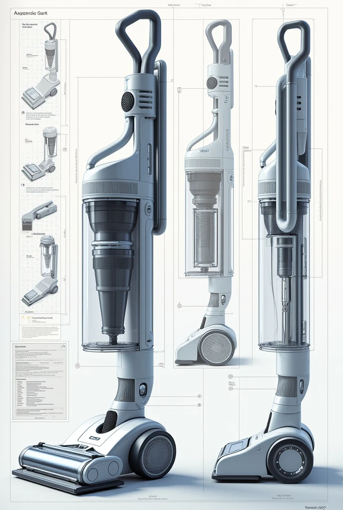 Buatlah blueprint dari vaccum cleaner
