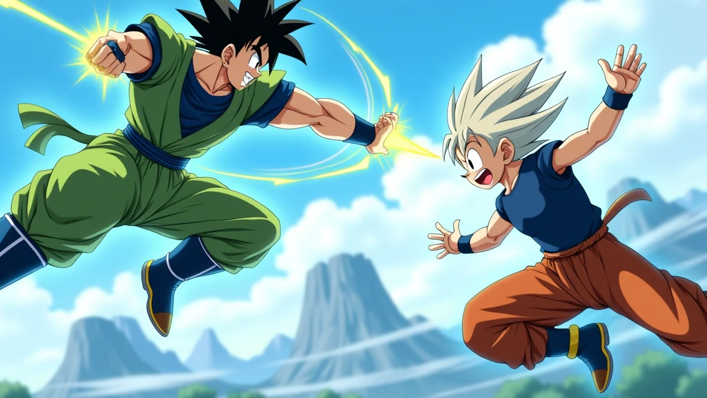 Goku and Sonic fighter each other