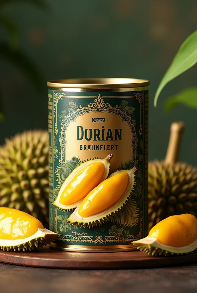 Packaging for canned durian preserves