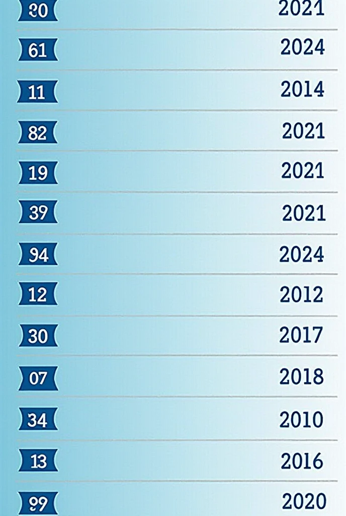 Generate a 90 year life calendar in Spanish using the same calendar format that tin urban made Calendar Description Overall Dimensions:
from February 17, 1988 to August 30, 2024 should be highlighted blue I want to see the years listed on the left side of the grid, from 1 to 90.
It must be in Spanish