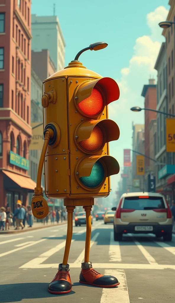 a special traffic light (Tim) was proud of his job but sometimes felt sad seeing people impatiently trying to run through the red light.