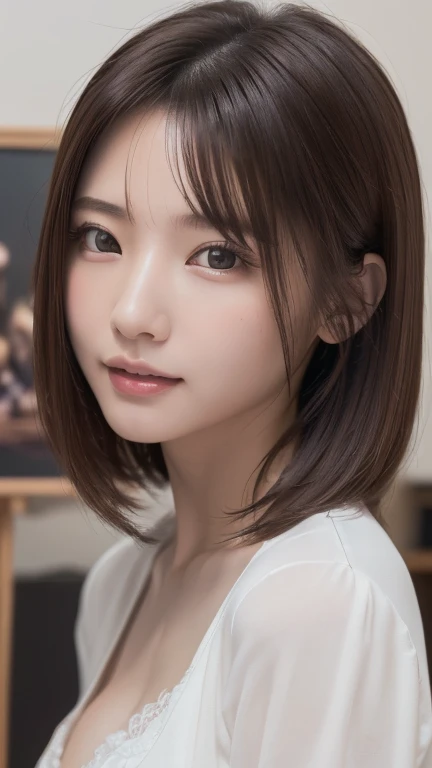 ((Highest quality)),(超High resolution),(Very detailed),(Detailed Description),((The best CG)),(masterpiece),Ultra-detailed art、(Highest quality、8k、32K、masterpiece)、(Realistic)、(Realistic:1.2)、(High resolution)、Very detailed、Very beautiful face and eyes、1 female、Tight waist、Delicate body、(Highest quality、Attention to detail、Rich skin detail)、(Highest quality、8k、Oil paints:1.2)、Very detailed、(Realistic、Realistic:1.37)、Bright colors、Beautiful Japanese Women、Detailed face、Smooth Skin、(masterpiece:1.2, Highest quality), (Realistic, photoRealistic:1.4), Beautiful illustrations, (Natural Side Lighting, Cinema Lighting), Depth of written boundary, 
